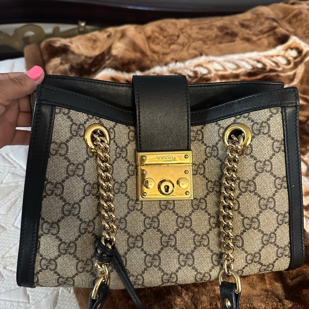 Padlock small GG shoulder bag